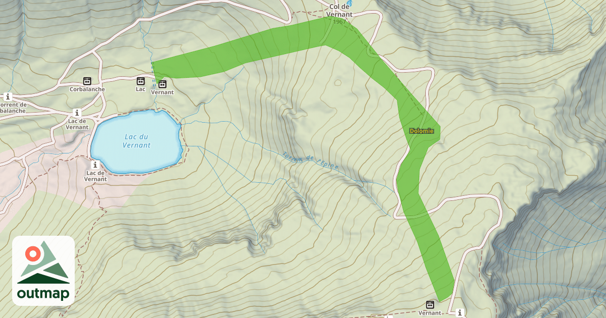 Map of Dolomie