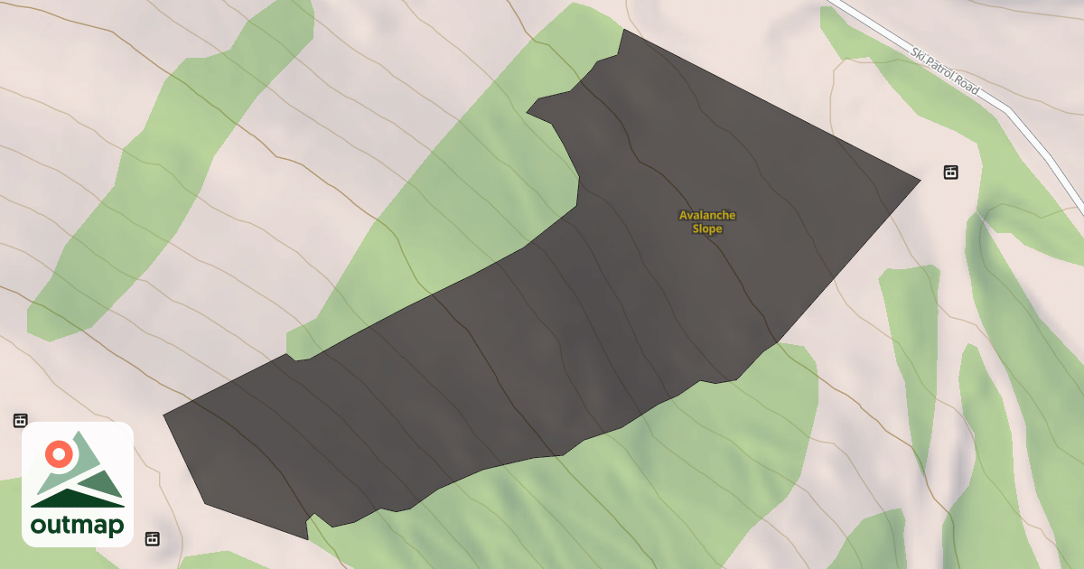 Map of Avalanche Slope