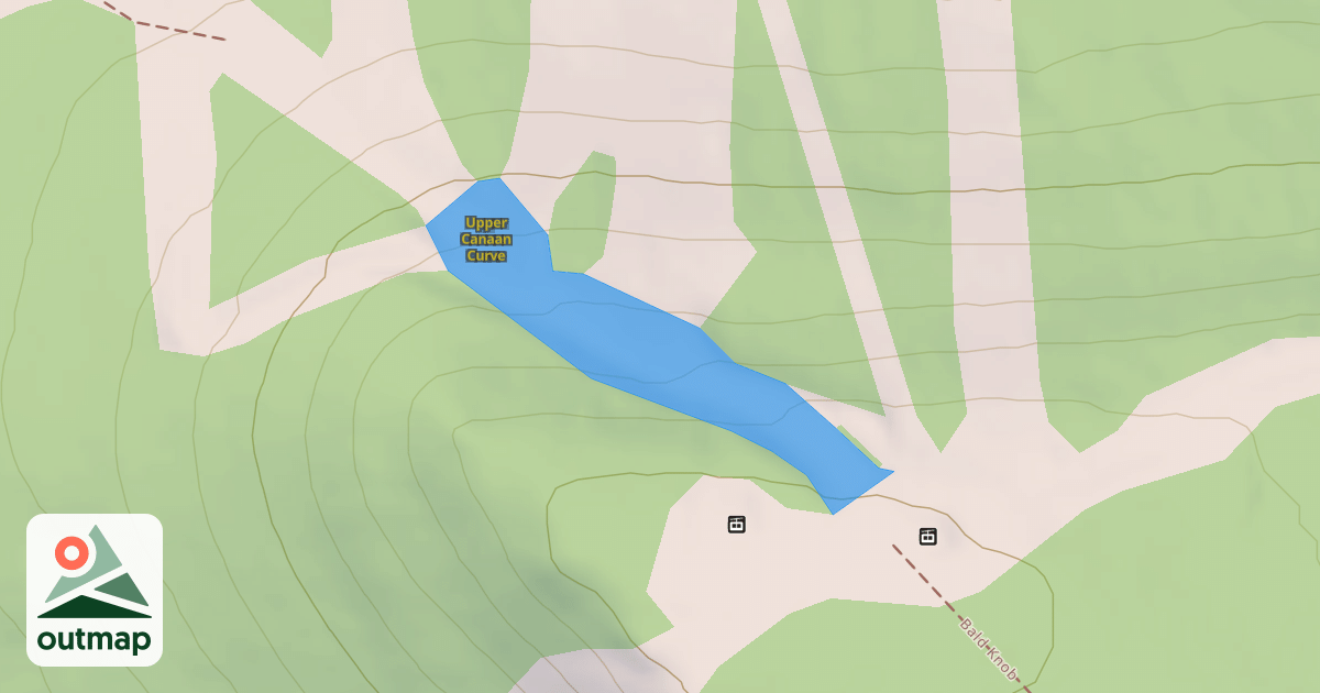 Map of Upper Canaan Curve