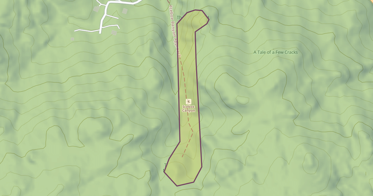 Map preview of Icebox Canyon