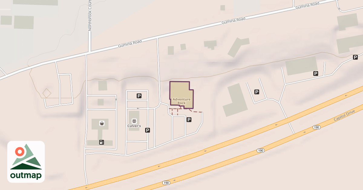 Map of Adventure Rock
