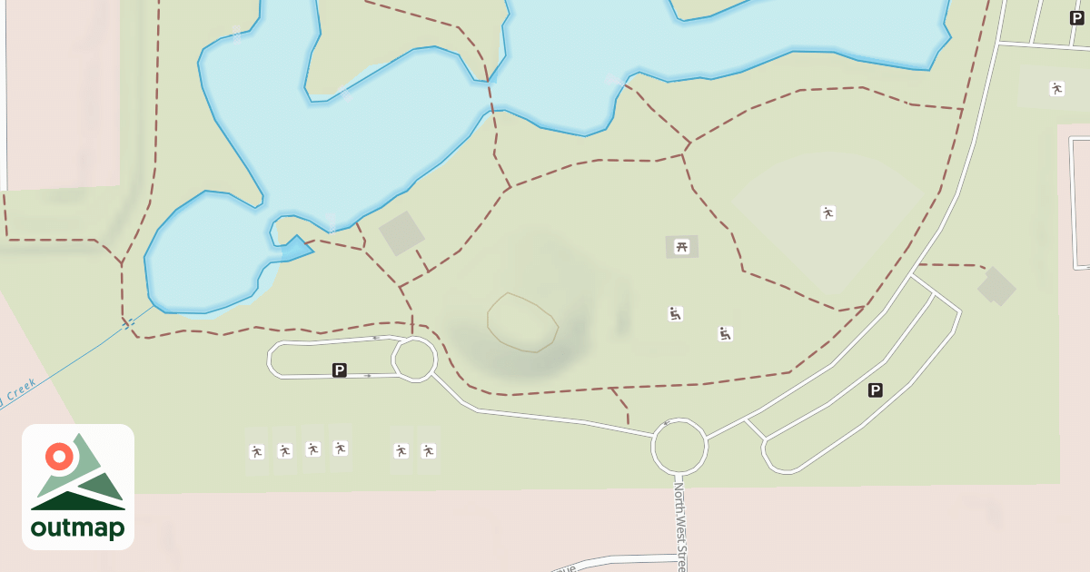 Map of North Side Sledding Hill