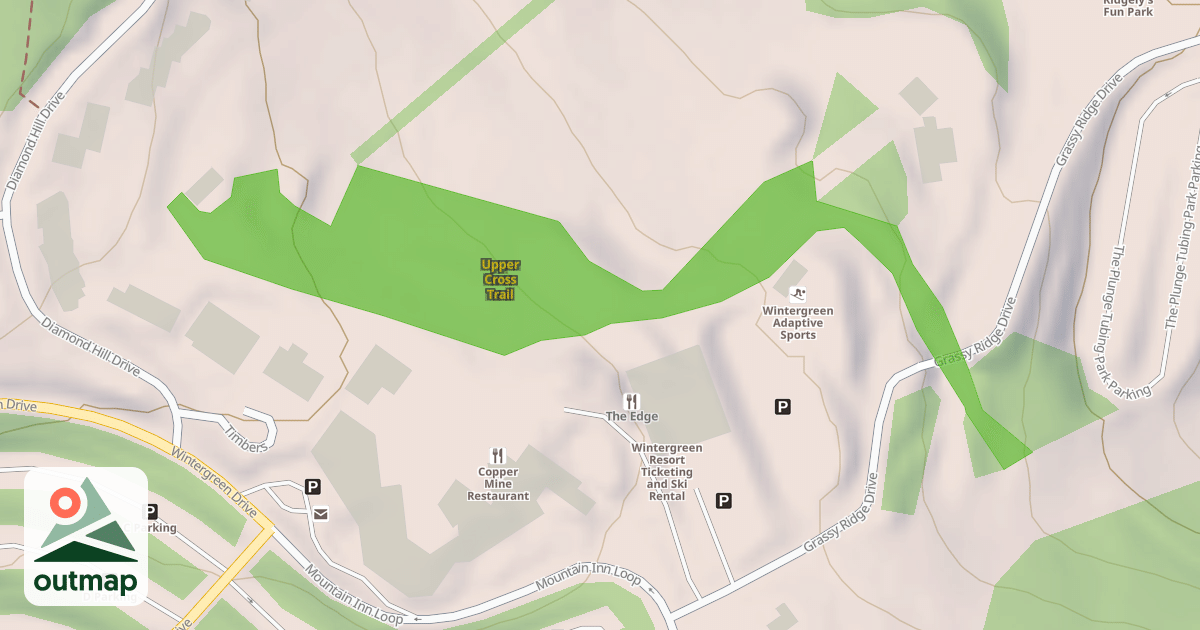 Map of Upper Cross Trail