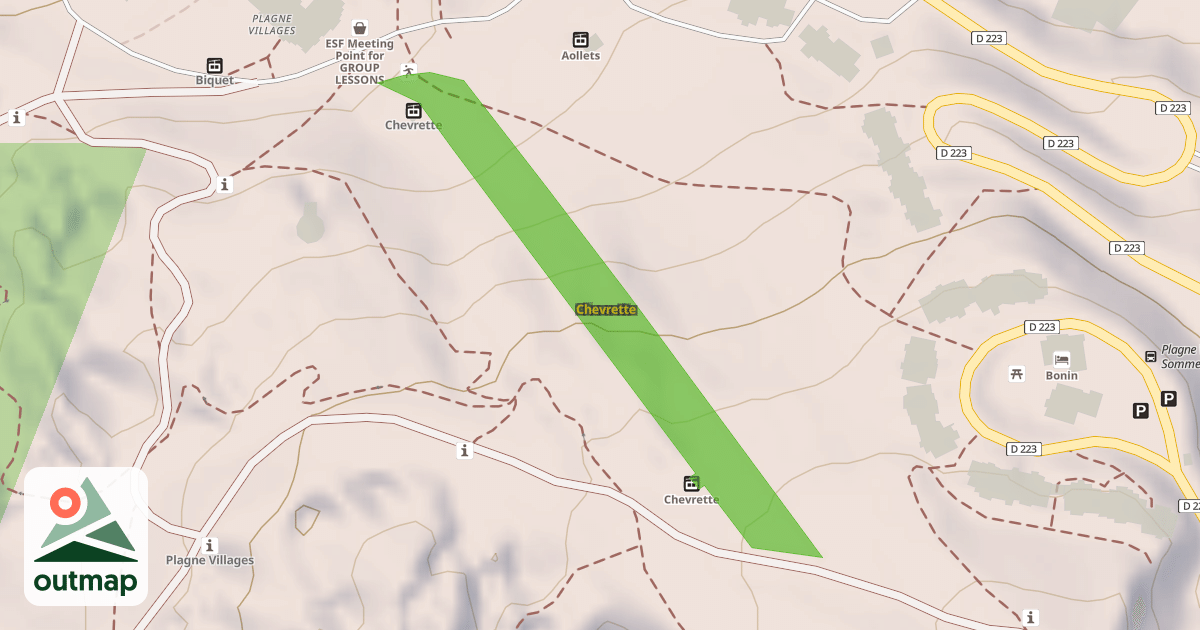 Map of Chevrette