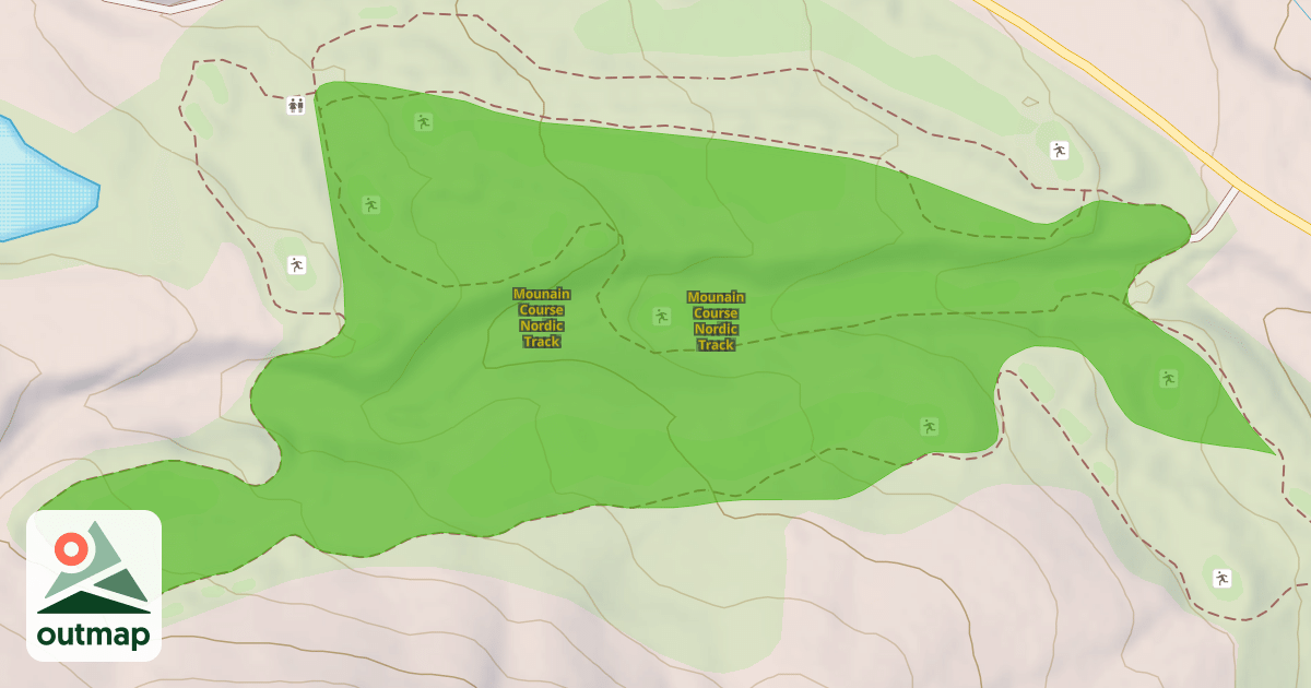 Map of Mounain Course Nordic Track
