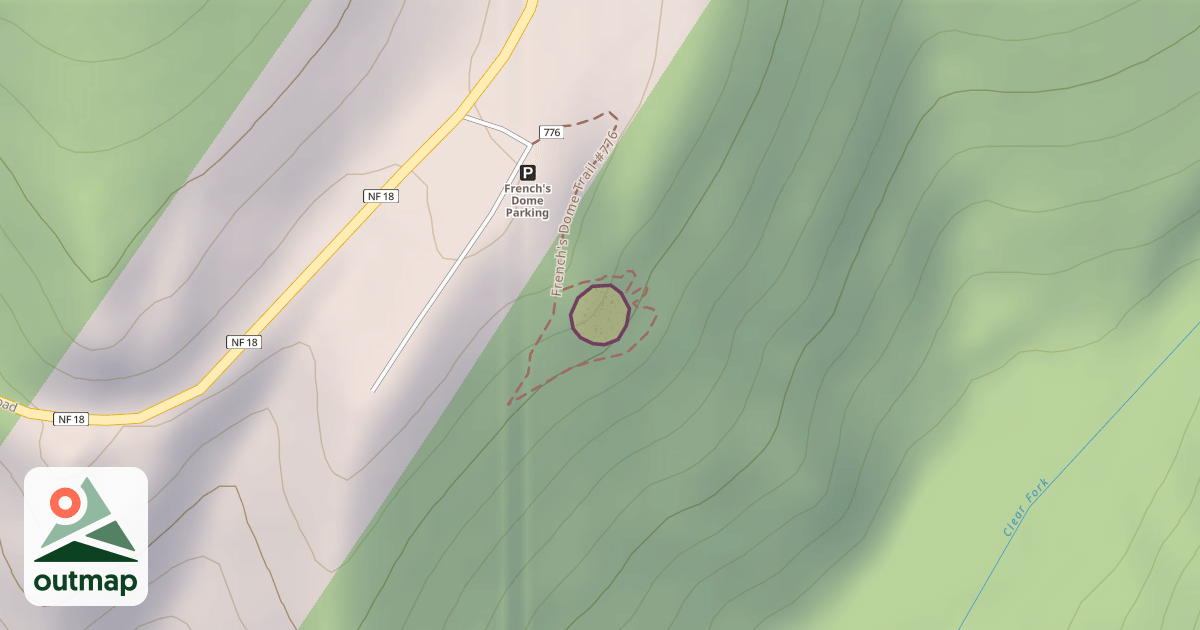 Map of French's Dome