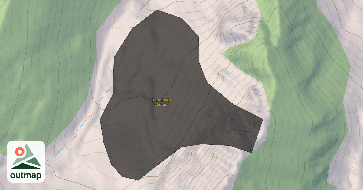 Map of "Terminator Chutes"