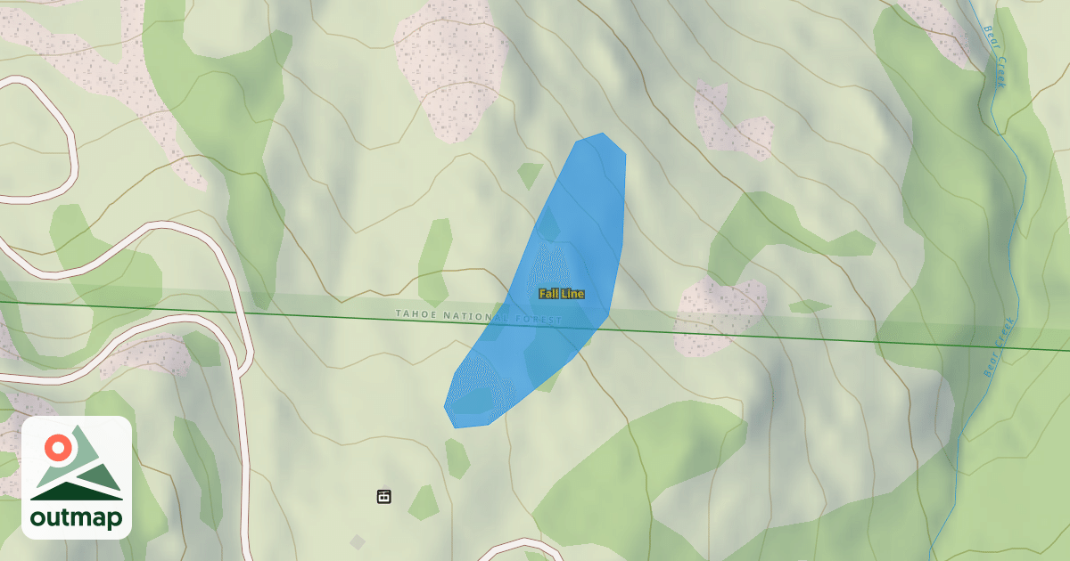 Map of Fall Line