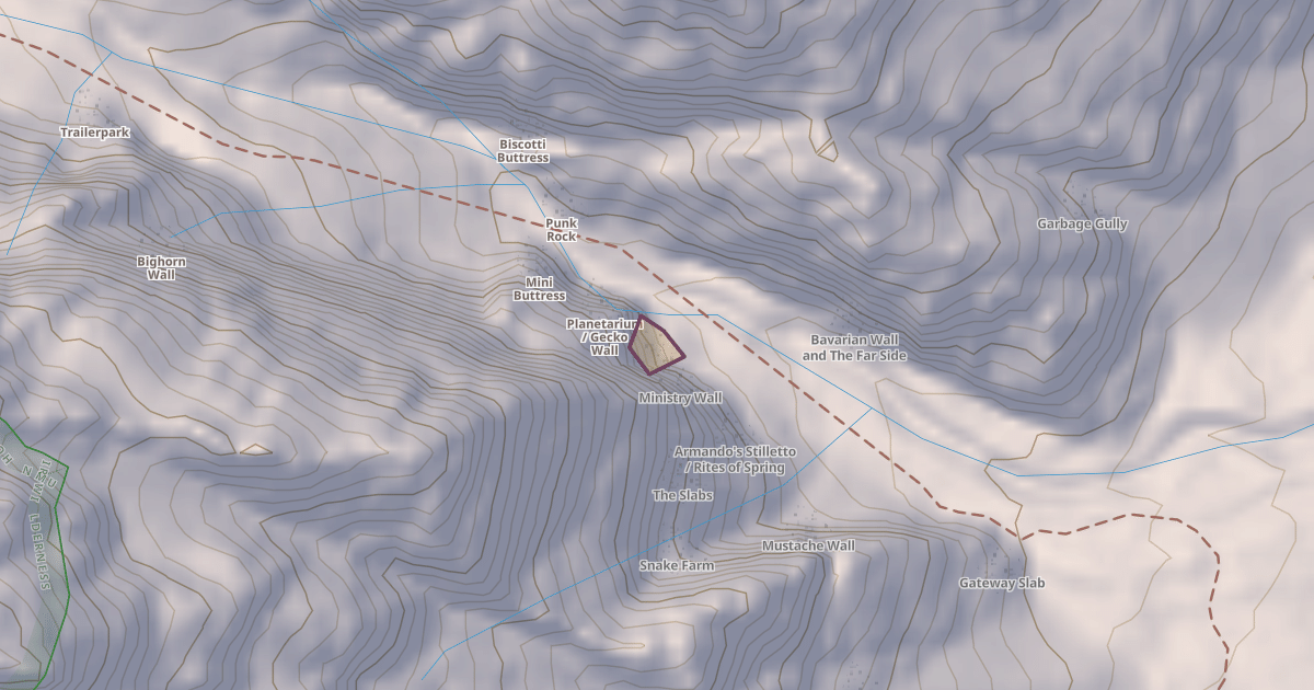 Map preview of Pratt's Crack / Dihedrals Area