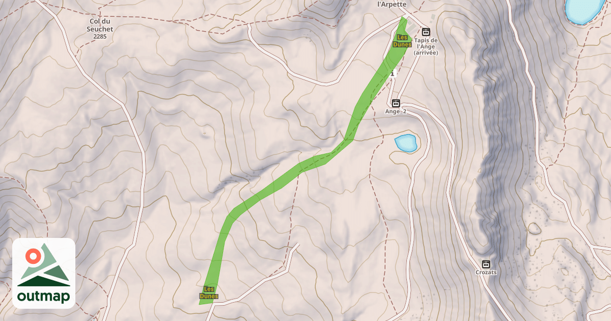 Map of Les Dunes