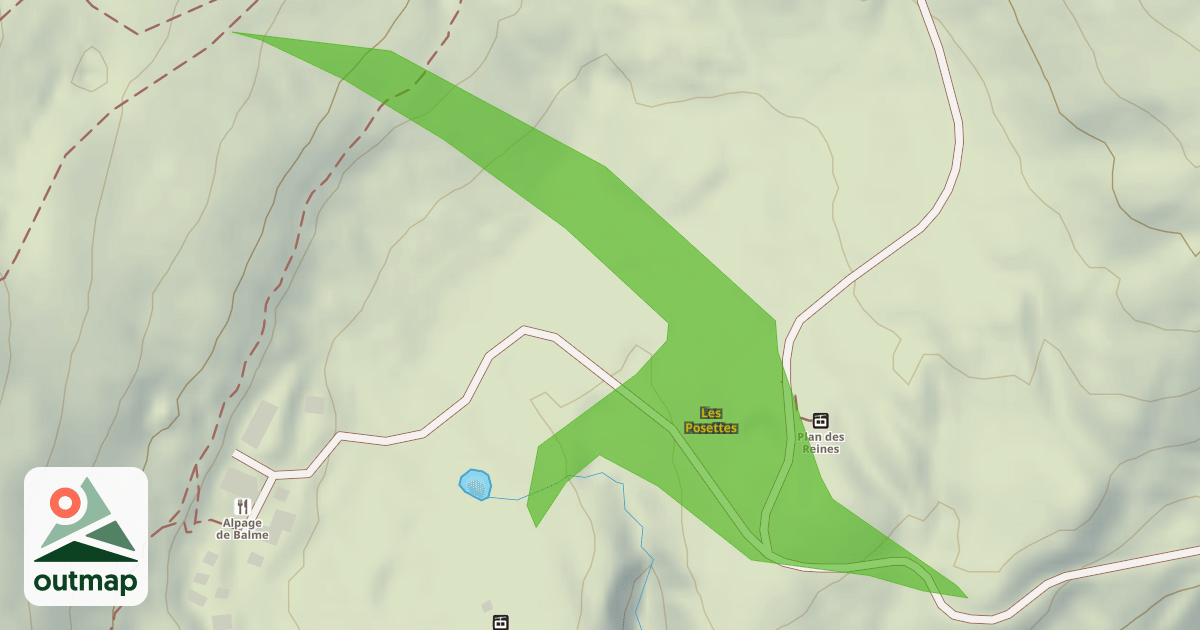 Map of Les Posettes
