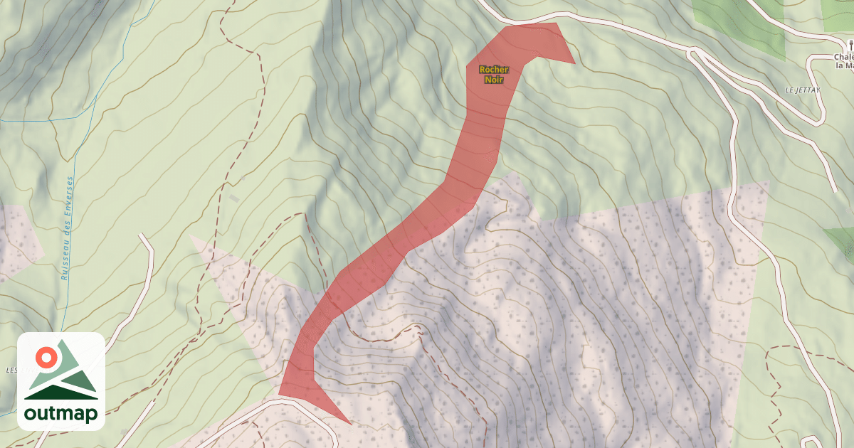 Map of Rocher Noir
