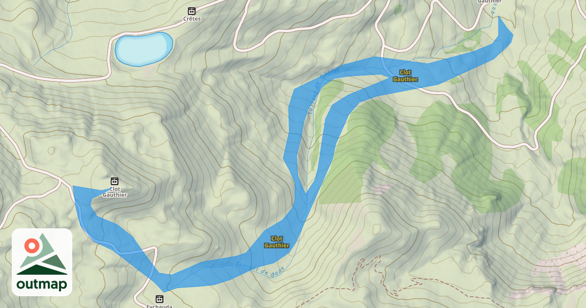 Map of Clot Gauthier