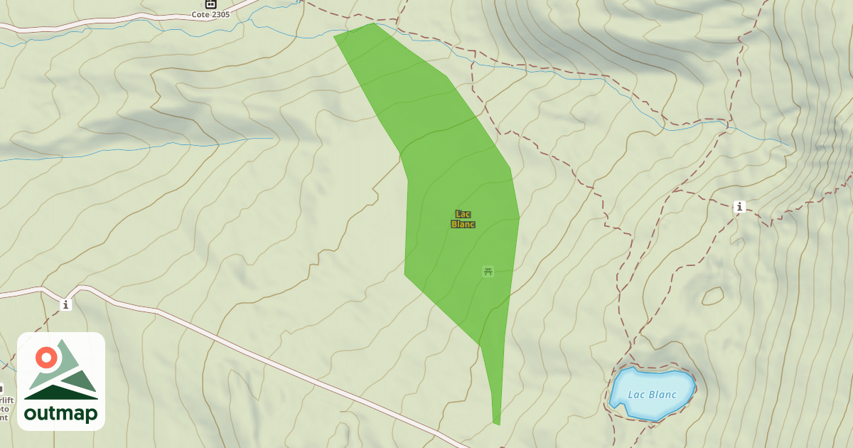 Map of Lac Blanc