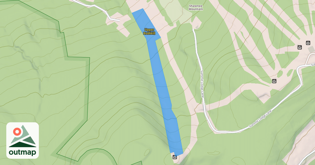 Map of Upper Bushkill