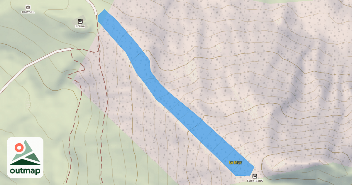 Map of Le Mur