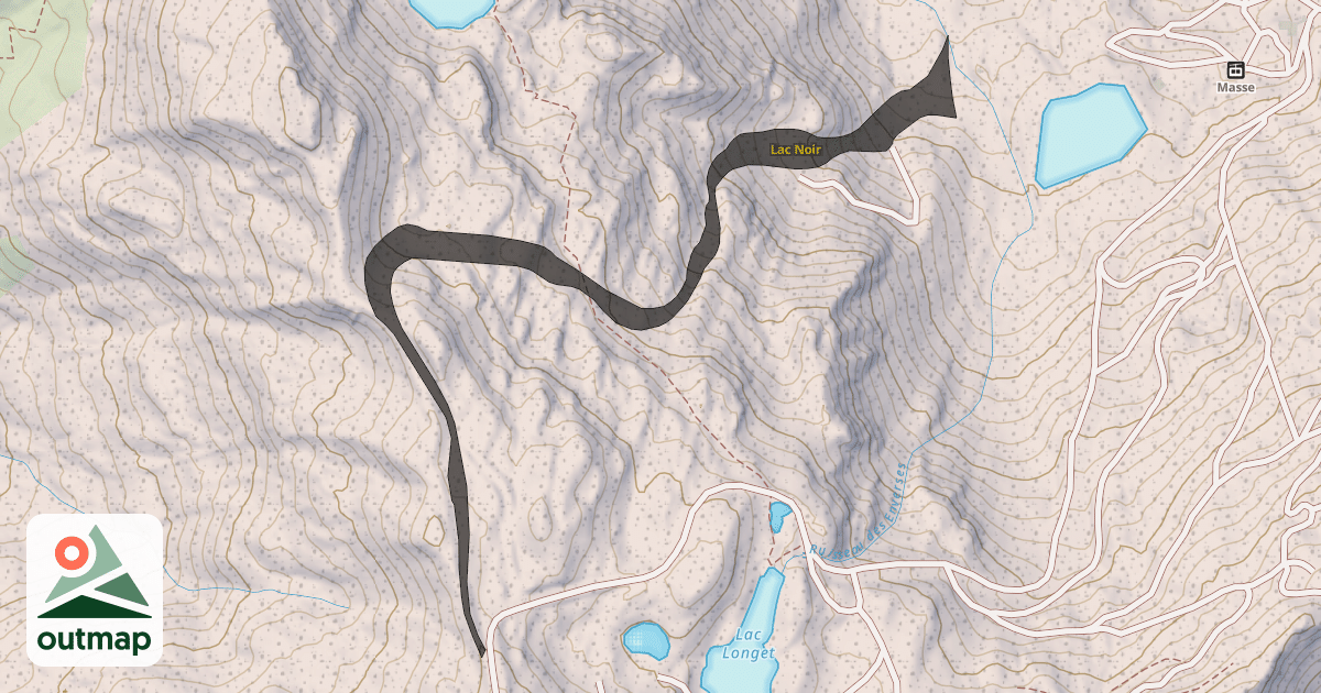 Map of Lac Noir