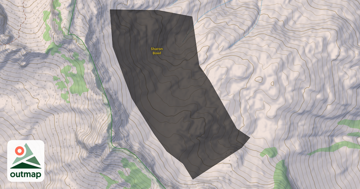 Map of Sharon Bowl
