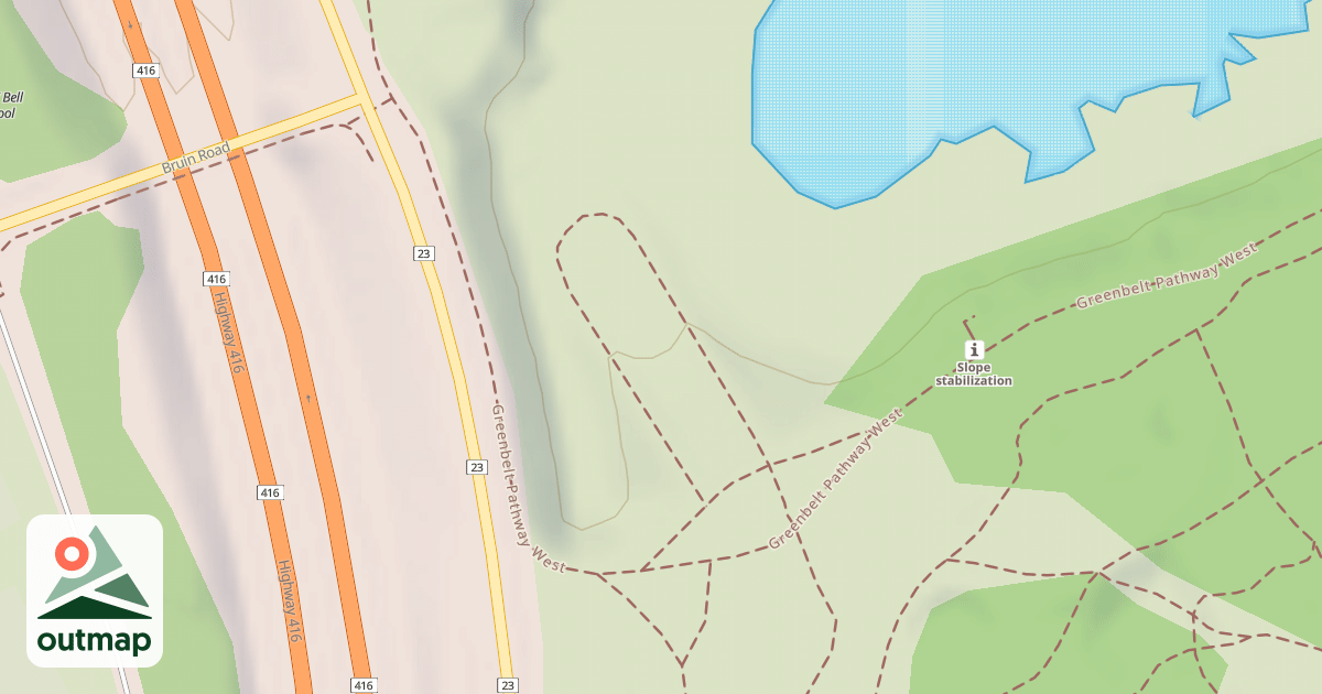 Map of Bruce Pit Sledding Hill