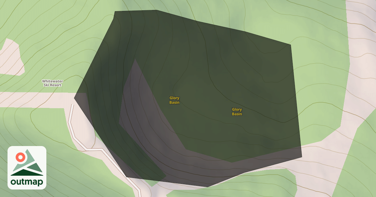 Map of Glory Basin