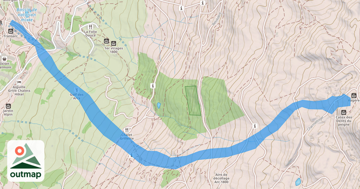 Map of Grands Mélèzes