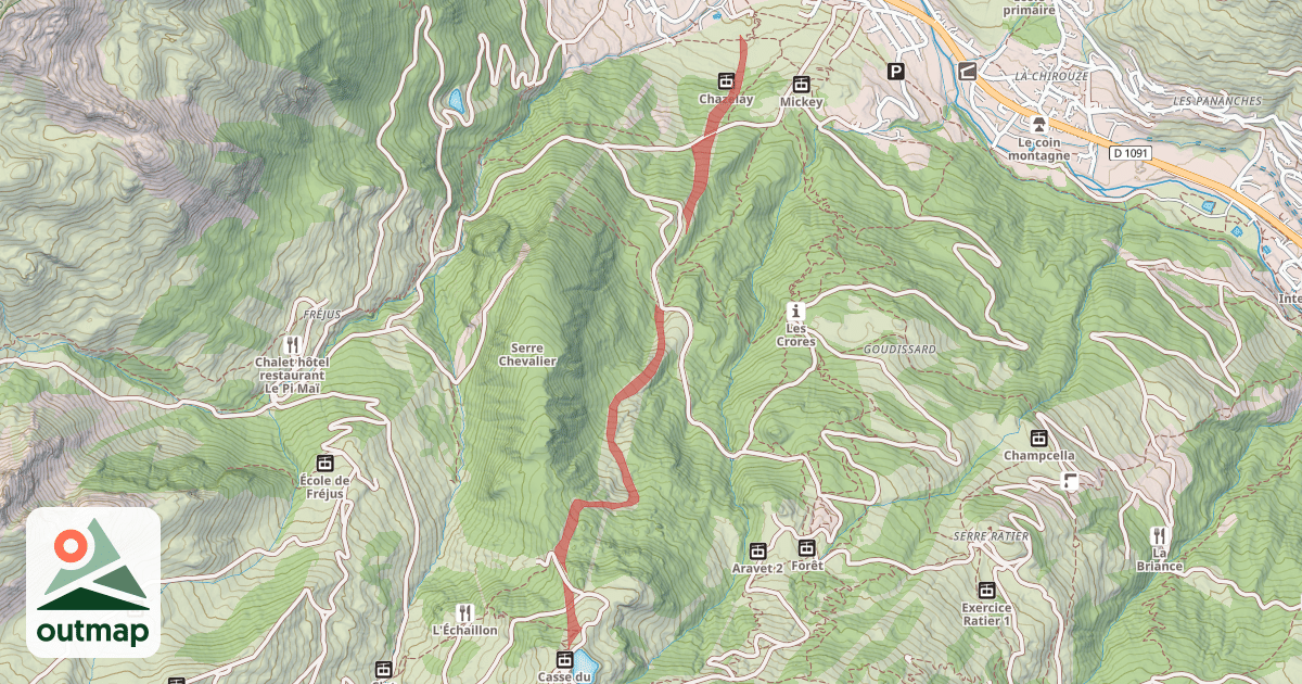 Map of Casse du boeuf