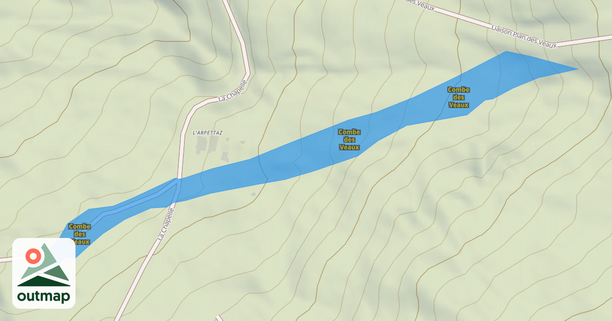 Map of Combe des Veaux