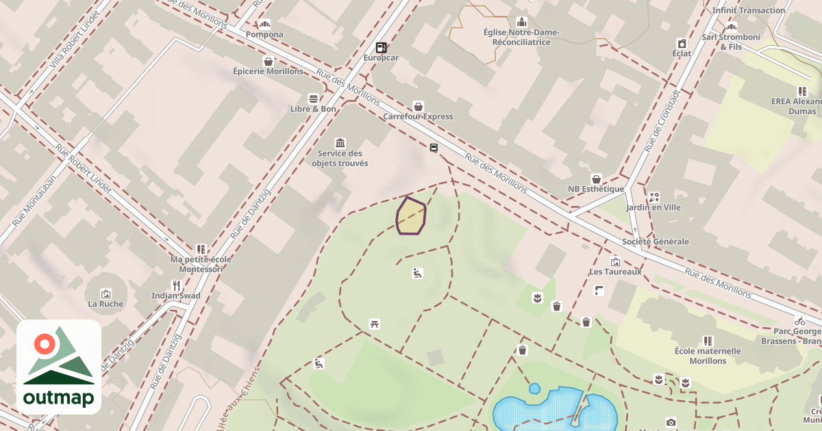 Map of Climbing Wall