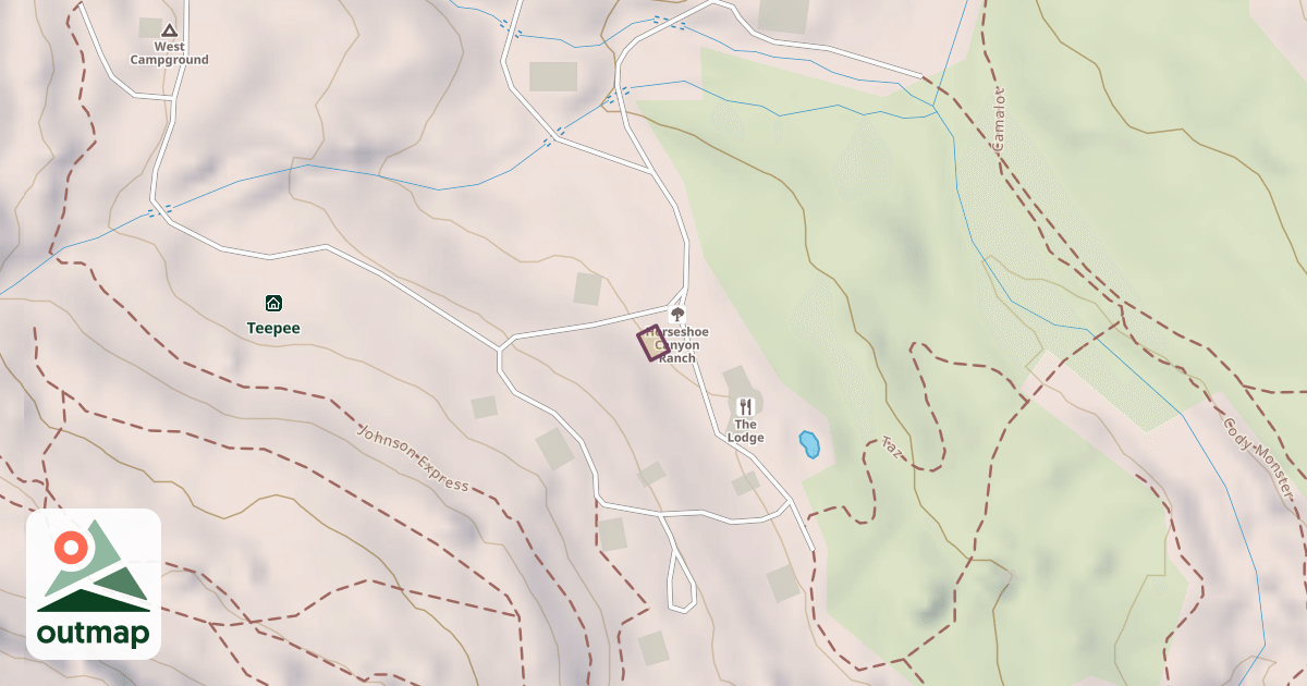 Map of Horseshoe Canyon Ranch Trading Company