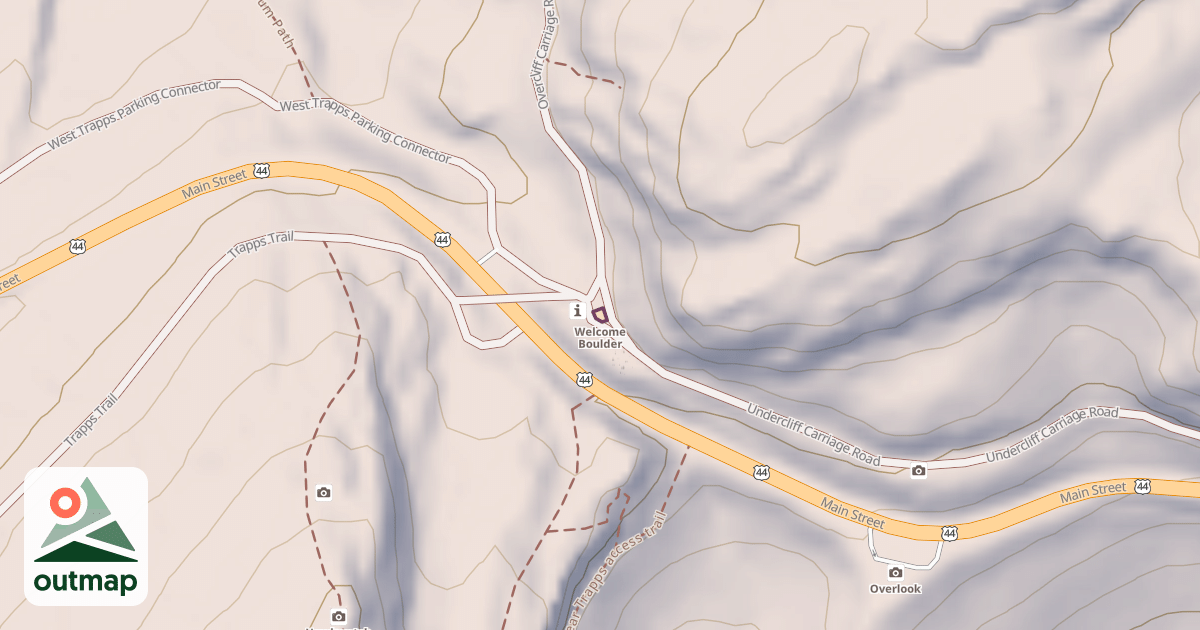 Map of Welcome Boulder