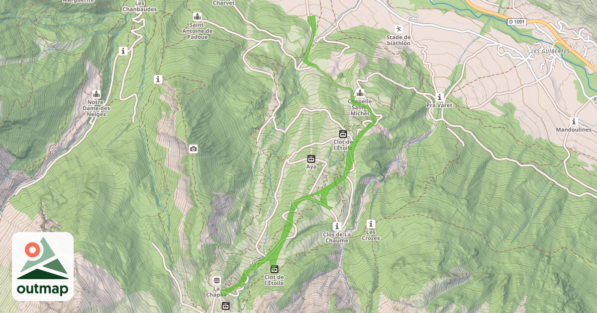 Map of Rochamout
