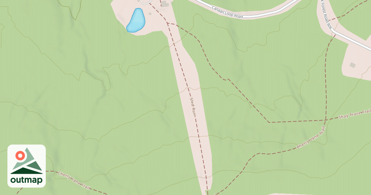 Map of Blackwater Falls Sled Run