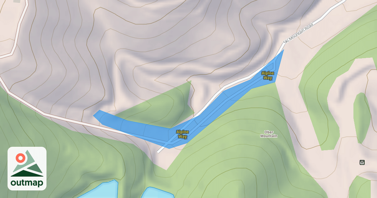 Map of Alpine Way