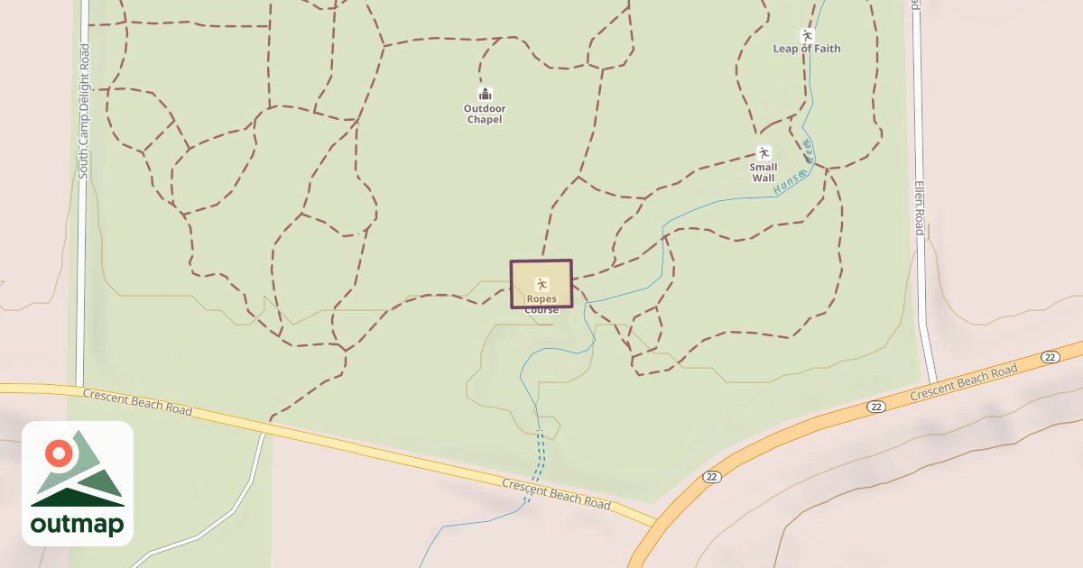 Map of Ropes Course