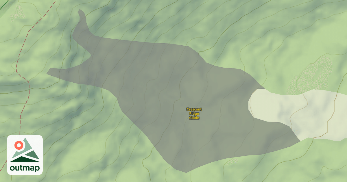 Map of Crescent Ridge Glade