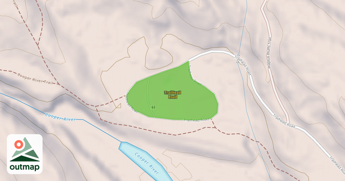 Map of Trailhead Road