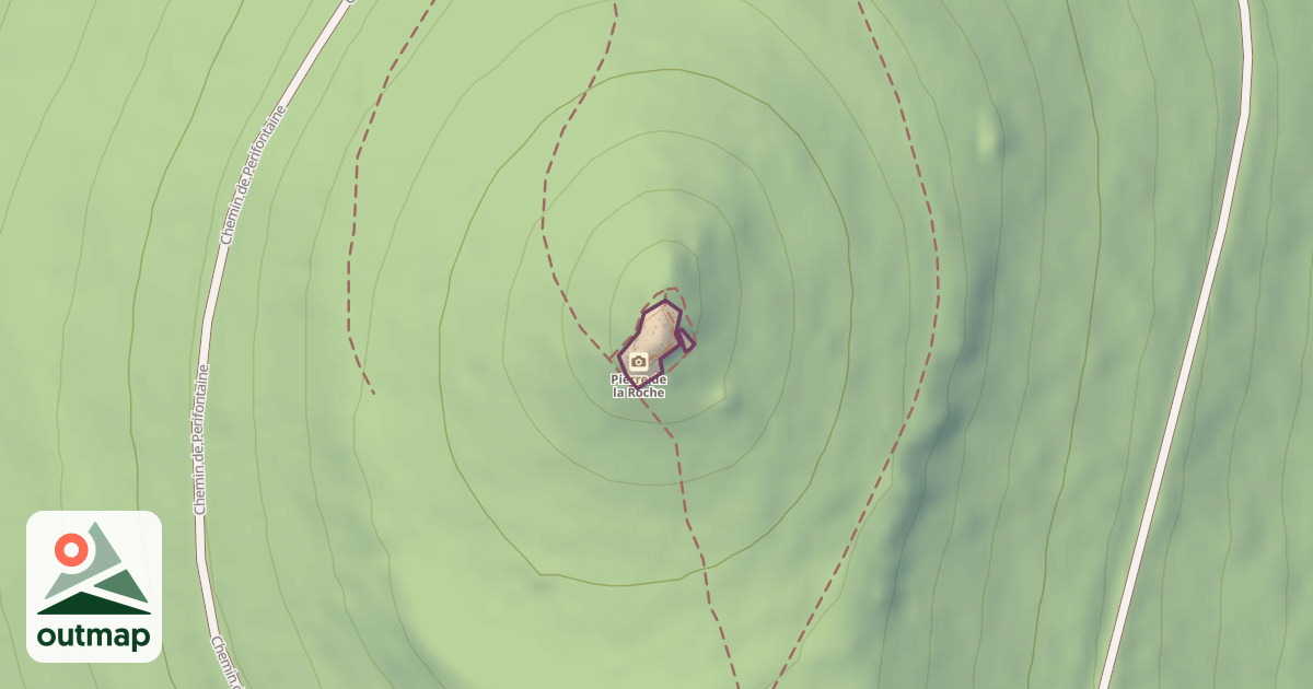 Map of Pierre de la Roche