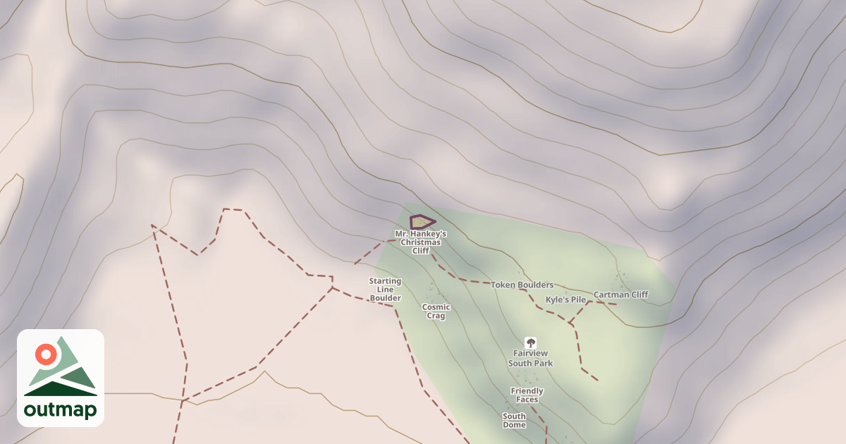 Map of Mr. Hankey's Christmas Cliff