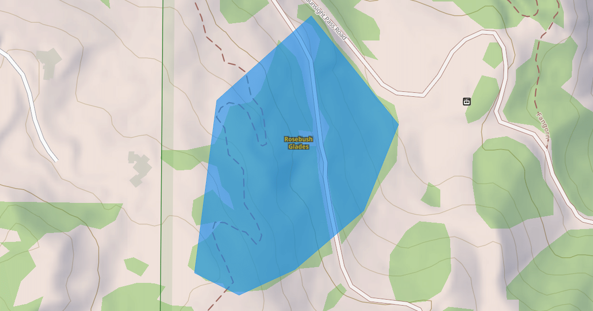 Map preview of Rosebush Glades