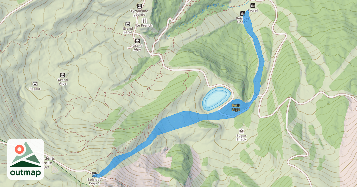 Map of Petit Alpe