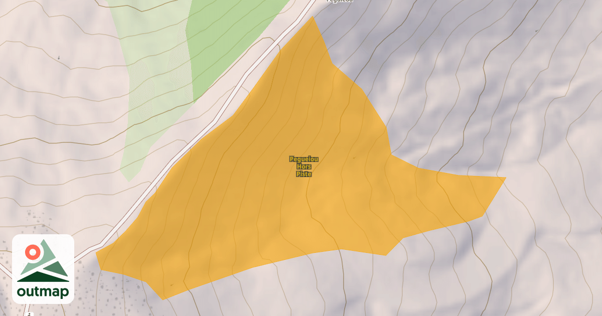 Map of Pegueiou Hors Piste