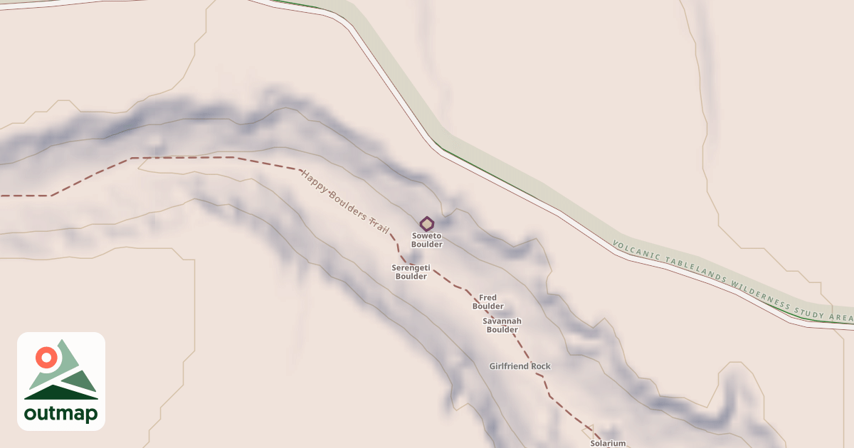 Map of Soweto Boulder