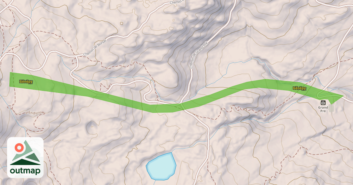 Map of Génépy