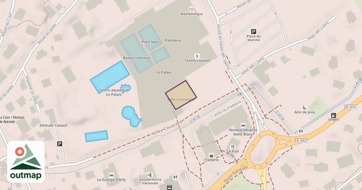 Map of Salle d'escalade
