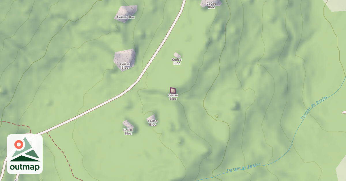Map of Ceüse Bloc
