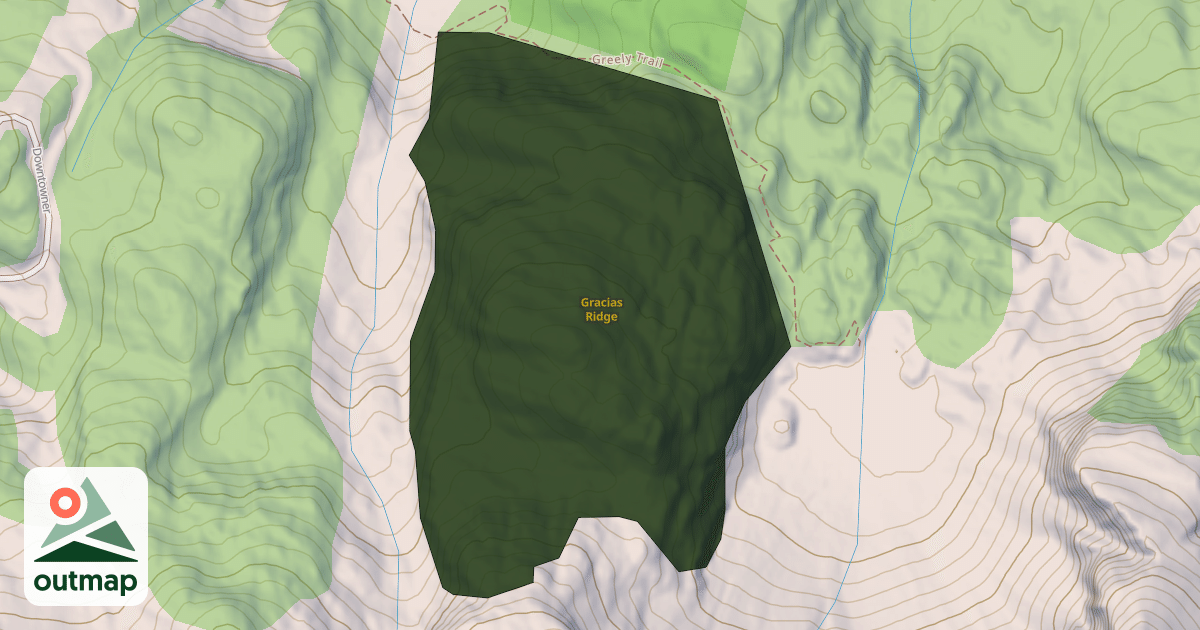 Map of Gracias Ridge