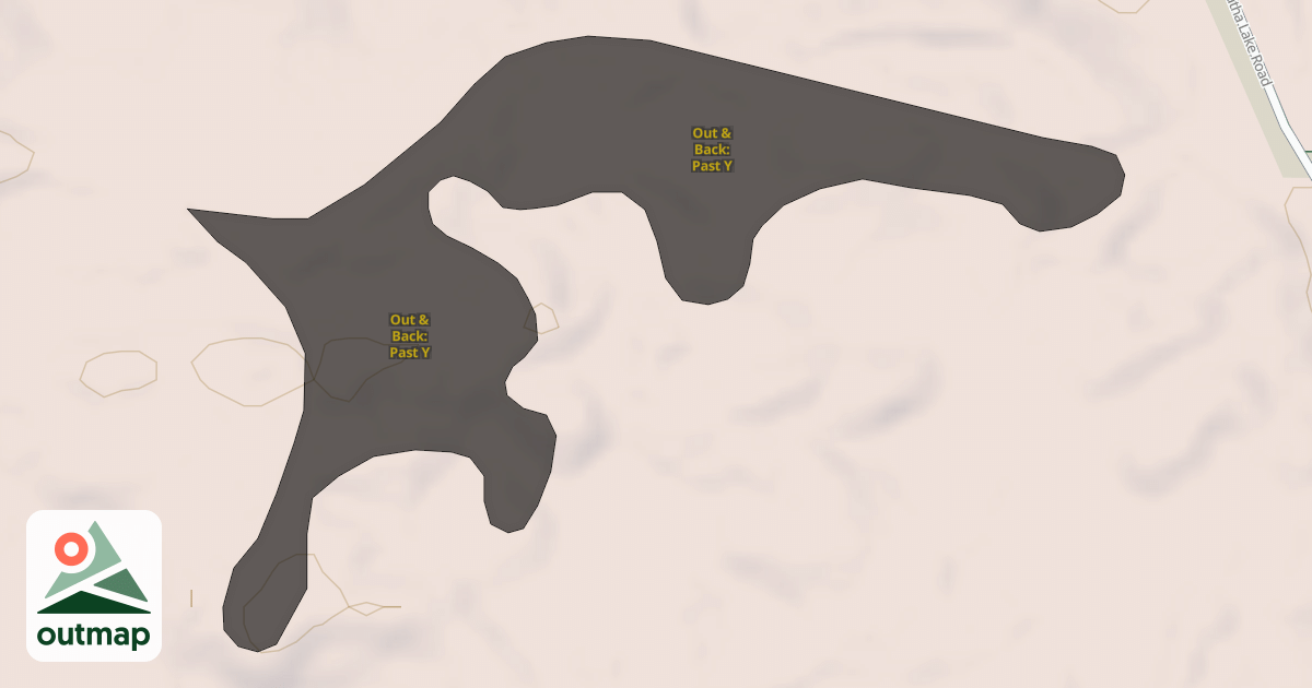Map of Out & Back: Past Y