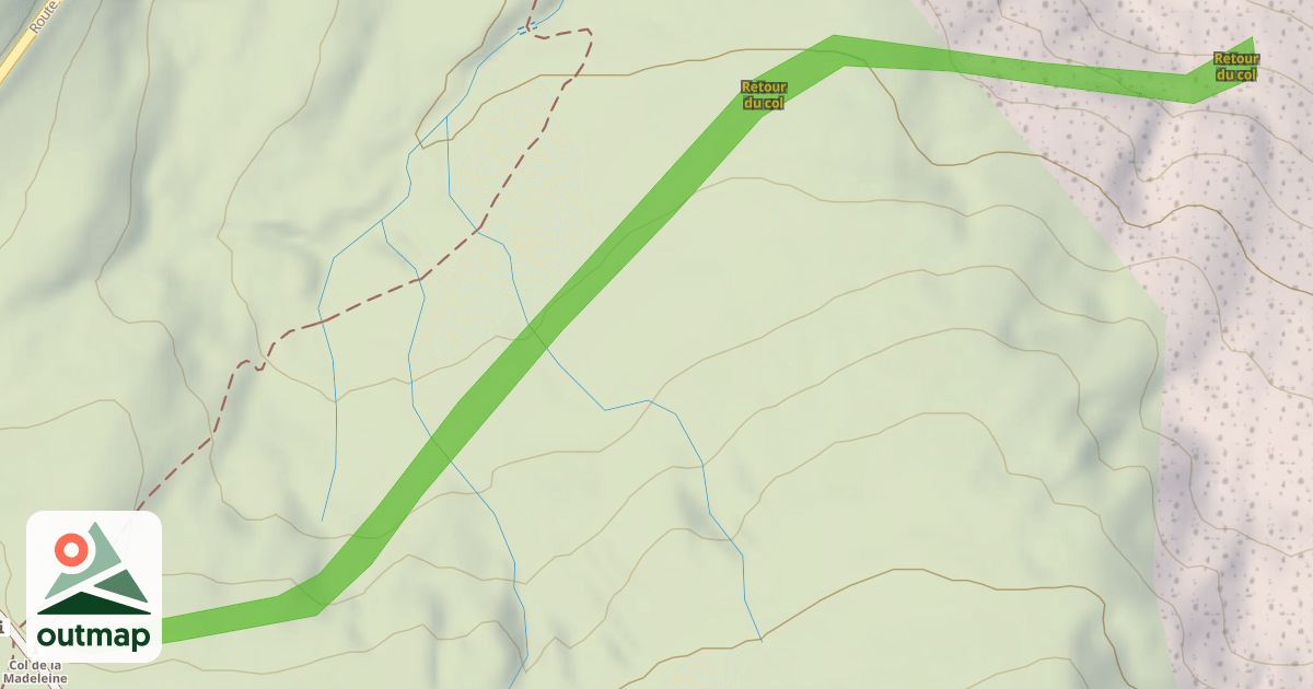 Map of Retour du col