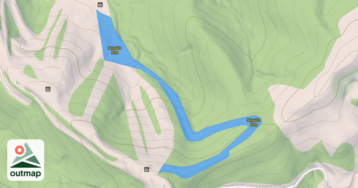 Map of Wood's Run