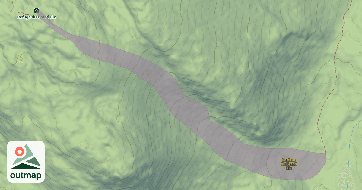 Map of Secteur du Grand Pic